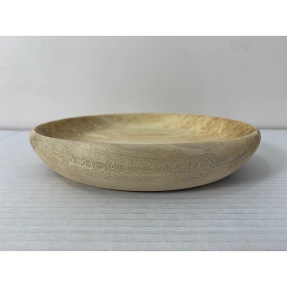 Spalted Maple Handmade Turned Wooden Plate 8.5" Centrepiece - Picture 3 of 7